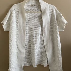 Talbots Cream Knit Cardigan